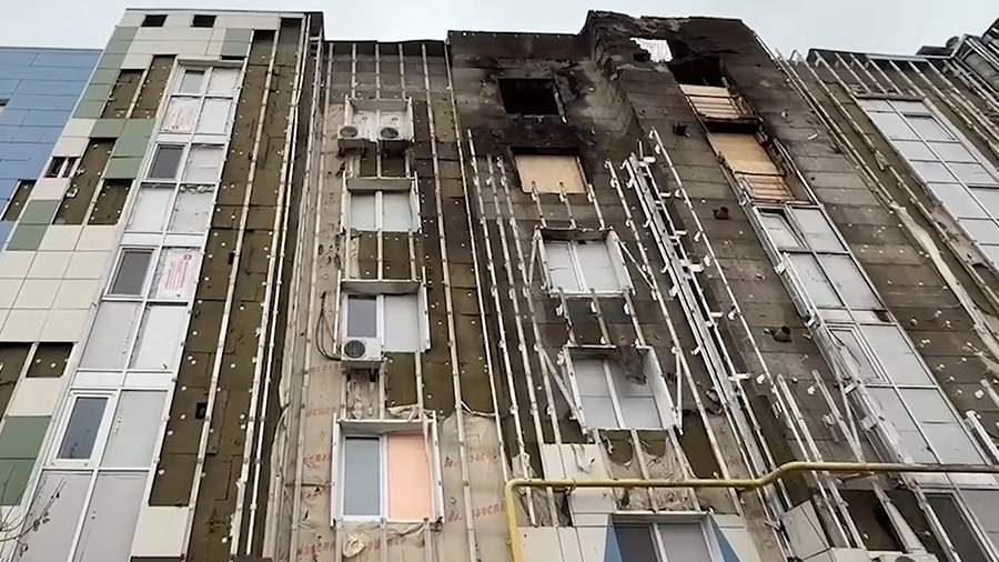 Почти 80 квартир повреждены из-за атаки дрона ВСУ по дому в Белгороде