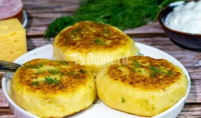 Картофельные котлеты с ветчиной и сыром вкусный рецепт с фото пошагово и видео