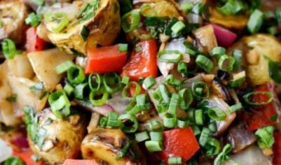 Салат с картофелем-гриль вкусный рецепт с фото пошагово и видео