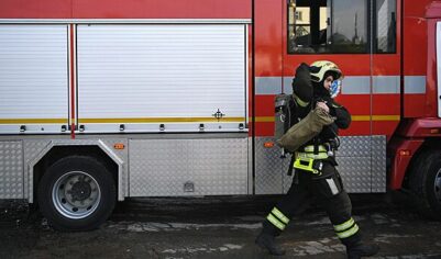 МЧС: к месту пожара в Подмосковье направили передвижную лабораторию