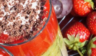 Трехцветный фруктовый коктейль вкусный рецепт с фото пошагово и видео