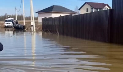 Выяснились подробности затопления талыми водами деревни в Чеховском городском округе