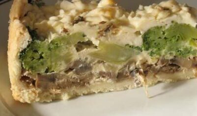 Пирог с брокколи и грибами вкусный рецепт с фото пошагово и видео