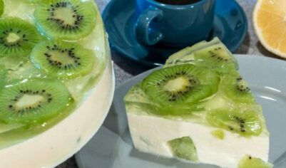 Творожный торт без выпечки с желатином и киви вкусный рецепт с фото пошагово и видео