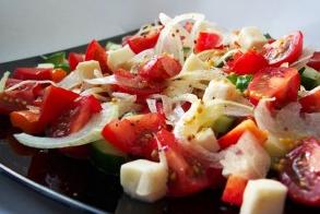 Классический греческий салат с брынзой: пошаговый рецепт вкусный рецепт с фото пошагово и видео