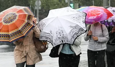 Ливень с градом накрыл Подмосковье