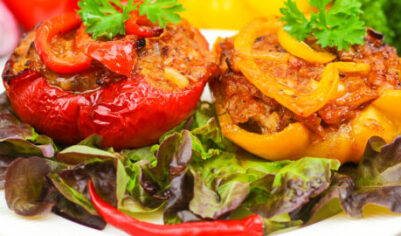 Фаршированный перец в духовке сочный и яркий вкусный рецепт с фото пошагово и видео