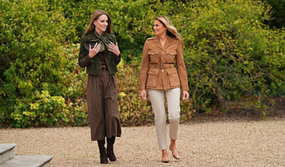 Кейт Миддлтон встретилась с Меланией Трамп в садах Виндзора