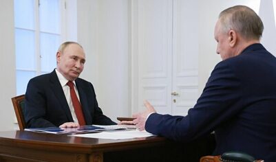 Путин встретился с Бегловым в Петербурге
