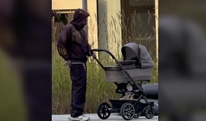 Девушка Тимати показала редкое фото с ним на прогулке с новорожденной дочерью