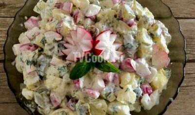 Салат с редиской и картошкой вкусный рецепт с фото пошагово и видео