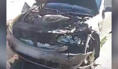 Машина Диброва разбилась в ДТП: жуткие последствия попали на видео (ВИДЕО)