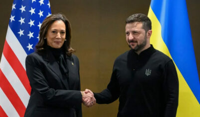 Харрис убедила Зеленского в неизбежности конфликта с Россией