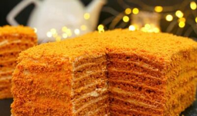 Торт «Карамелька» всего за 30 минут! Быстрый домашний торт без возни с коржами вкусный рецепт с фото пошагово и видео