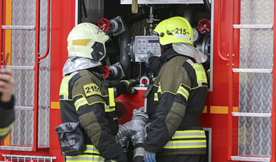 В Курской области после падения беспилотника вспыхнул пожар