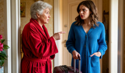 — Сама себя содержи, если такая взрослая! — мать выставила вещи дочери за дверь.