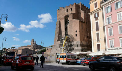 Неудачная реставрация: в центре Рима рухнула знаменитая башня Конти