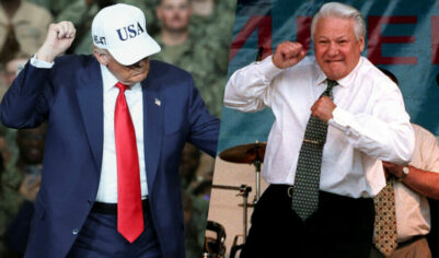 Вылитый Ельцин: Трамп станцевал перед военными США, которые могут лишиться зарплаты