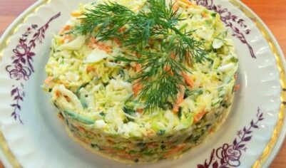 Салат из савойской капусты с яйцом и огурцом вкусный рецепт с фото пошагово и видео