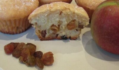 Кексы на кефире с яблоком и изюмом вкусный рецепт с фото пошагово и видео