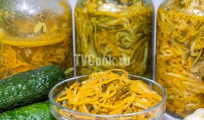 Закусочный салат из огурцов с морковью на зиму вкусный рецепт с фото пошагово и видео