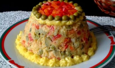 Овощной салат с майонезом вкусный рецепт с фото пошагово и видео