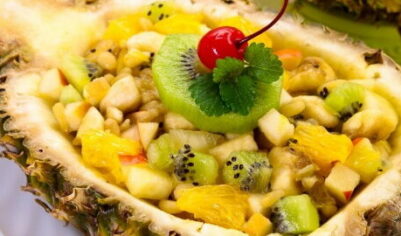 Фруктовый салат в ананасе вкусный рецепт с фото пошагово и видео