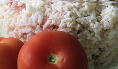 Салат из риса и помидор вкусный рецепт с фото пошагово и видео