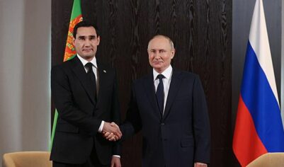 Путин встретился с президентом Туркменистана