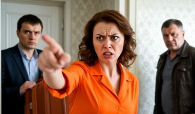 Выставила мужа на улицу вместе с его отцом. Сами во всём виноваты.