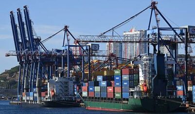 Грузооборот российских портов упал