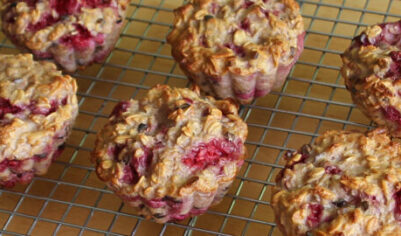 Овсяные маффины с малиной вкусный рецепт с фото пошагово и видео