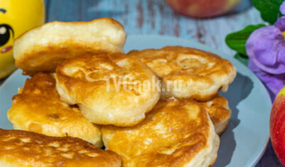 Яблочные оладьи без дрожжей на кефире вкусный рецепт с фото пошагово и видео