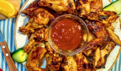 Куриные крылышки с медом, солодом и ткемали вкусный рецепт с фото пошагово и видео