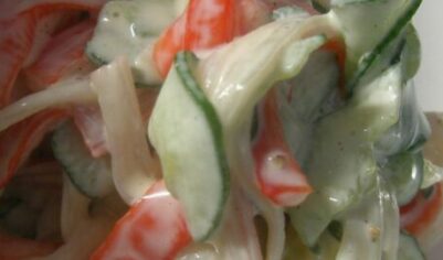 Простой салат из крабовых палочек вкусный рецепт с фото пошагово и видео