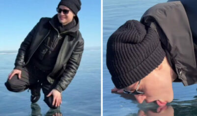 Shot: рыбак из Иркутска продает кусок льда, который облизал Shaman (ФОТО, ВИДЕО)