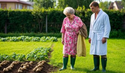 Свекровь посадила картошку на моём дорогом газоне — это была последняя капля