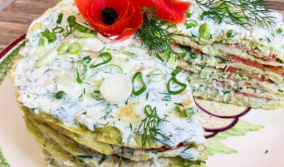 Кабачковый торт с помидорами и чесноком вкусный рецепт с фото пошагово и видео