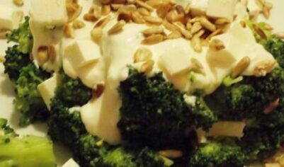 Салат из брокколи с сыром фета вкусный рецепт с фото пошагово и видео