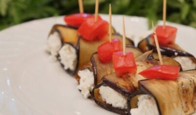 Творожные рулетики из баклажанов вкусный рецепт с фото пошагово и видео