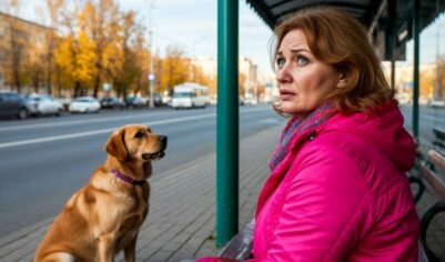Нина заметила грустного пса на остановке. Он кого-то ждал уже пятый день.