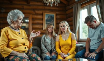 Свекровь расхваливала гостям новый дом сына, но невестка принесла серую папку